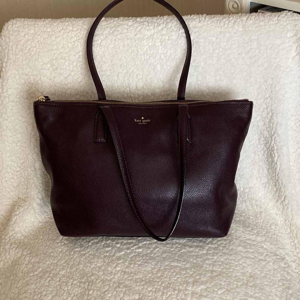 Kate Spade Deep Burgundy Tote